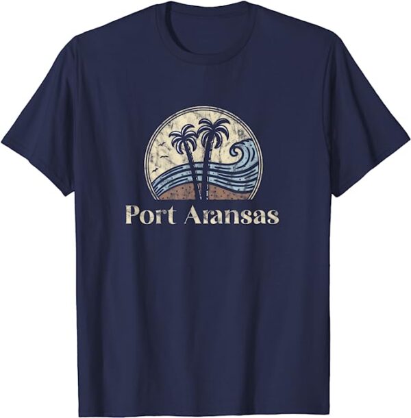 Port Aransas Palm Swirl T-Shirt