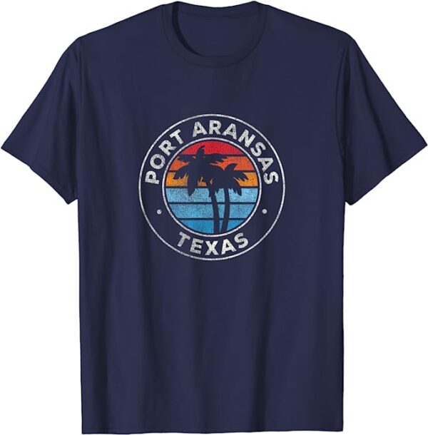 Port Aransas Texas Palms 70s T-Shirt