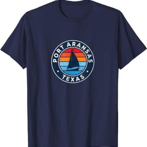 Port Aransas Texas Vintage 70s Sailboat T-Shirt