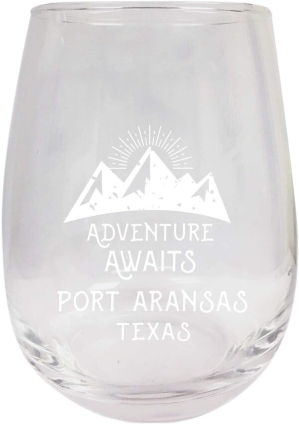 Port Aransas Texas Adventure Awaits 15 oz Wine Glass