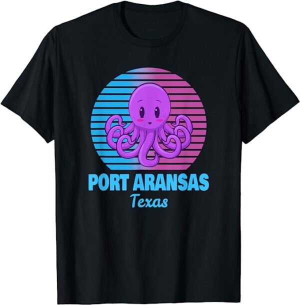 Port Aransas Texas Cute Octopus T-Shirt