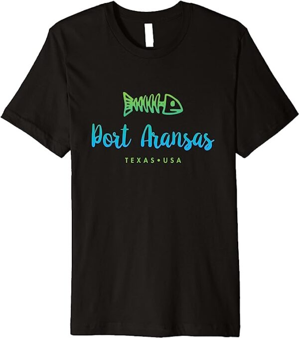 Port Aransas Texas Fish Skeleton T-Shirt
