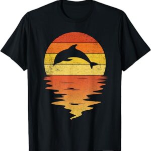 Sunset Dolphin Zookeeper Vintage 70s T-Shirt